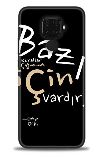 Rulet Aksesuar غطاء متوافق مع هاتف هواوي ميت 30 لايت HD مطبوع - غطاء سيليكون ...