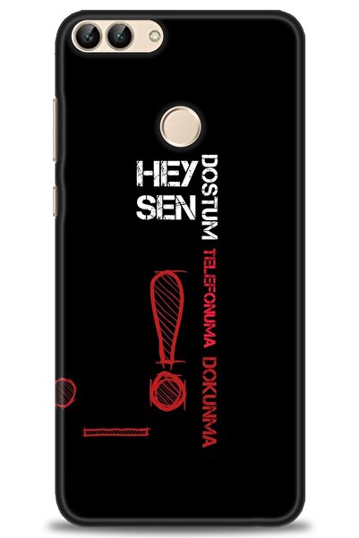 Rulet Aksesuar حافظة متوافقة مع هاتف هواوي بي سمارت HD مطبوع + واقي شاشة سيرا...