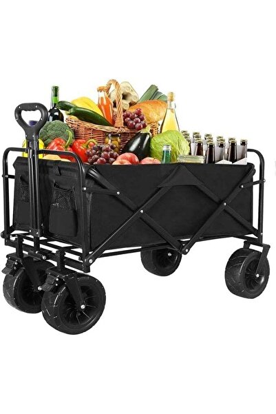 Türkiye عربة نقل كبيرة قابلة للطي شديدة التحمل مزودة بعجلات كبيرة تدور 360 در...