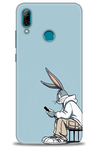 Rulet Aksesuar غطاء متوافق مع هاتف هواوي بي سمارت 2019 HD مطبوع - غطاء سيليكو...