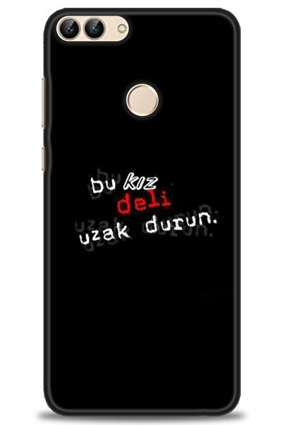 Rulet Aksesuar غطاء متوافق مع هاتف هواوي بي سمارت HD مطبوع + واقي شاشة سيرامي...