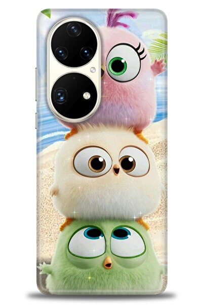 Rulet Aksesuar حافظة متوافقة مع هاتف هواوي P50 Pro HD مطبوع + واقي شاشة سيرام...