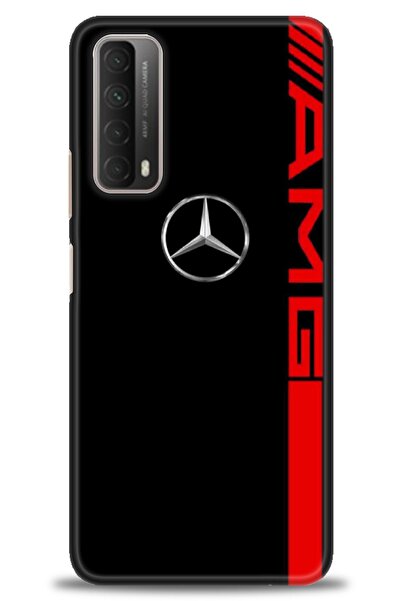 Rulet Aksesuar غطاء متوافق مع هاتف هواوي بي سمارت 2021 HD مطبوع - غطاء سيليكو...