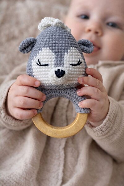 SAREL Doğal Bambu Bebekler diş kaşıma aparatı