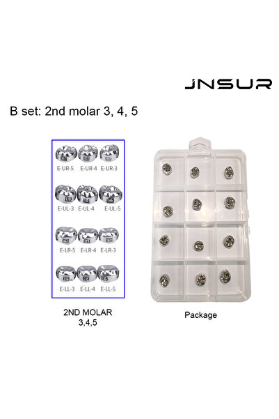 Choice23 BSET E 345 12pcs Dental Temporary Crowns E3 E4 E5 D3 D4 D5 1st 2nd P...