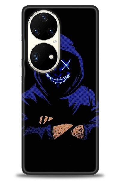 Rulet Aksesuar حافظة متوافقة مع هاتف هواوي P50 Pro HD مطبوع + واقي شاشة سيرام...