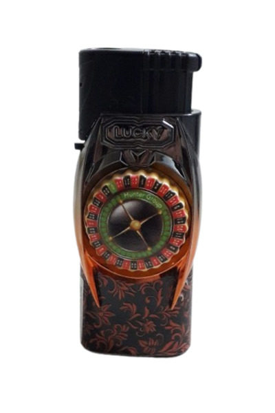 Hunter Manyetolu Stres Çarklı Rulet Masası Temalı Gazlı Pürmüz / Rüzgâr Çakmak