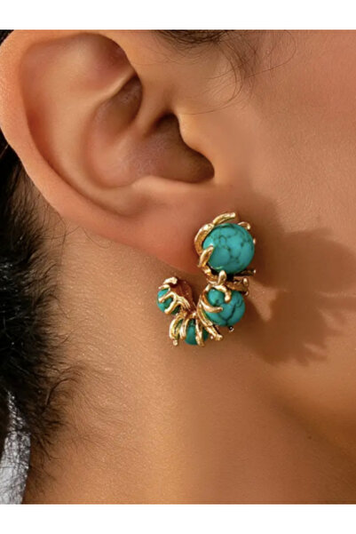 Bijoux Mojo Studio TURKUAZ HALKA KÜPE