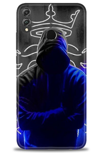 Rulet Aksesuar غطاء متوافق مع هاتف هواوي هونر 8X HD مطبوع - غطاء سيليكون مصمم...