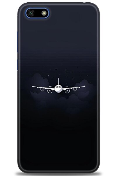 Rulet Aksesuar غطاء متوافق مع هاتف هواوي Y5 2018 HD مطبوع - غطاء سيليكون مصمم...