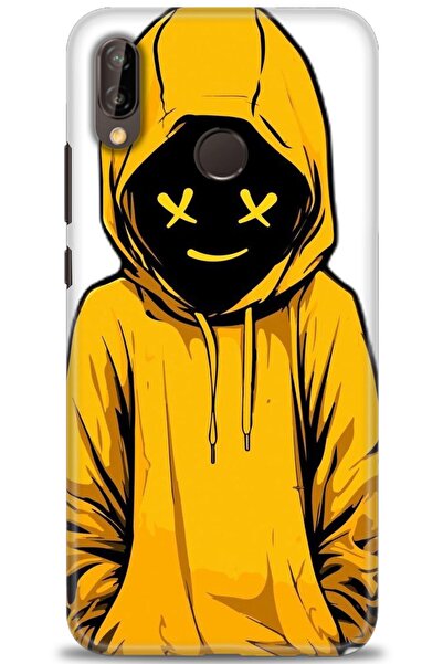 Rulet Aksesuar غطاء متوافق مع هاتف هواوي P20 لايت HD مطبوع - غطاء سيليكون مصم...