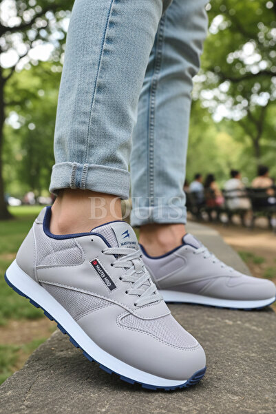 BOUIS Men's Gray Daily Comfortable Durable Comfortable Lightweight Soft Sole ...