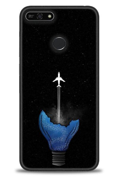 Rulet Aksesuar غطاء متوافق مع هاتف Huawei Honor 7A HD مطبوع - غطاء سيليكون مص...