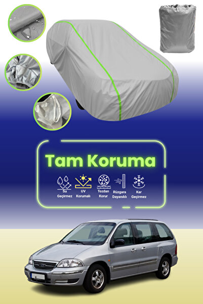 Dokaca Neo غطاء حماية للسيارة من القماش الرمادي النيون قماش مجدّل فورد ويندست...