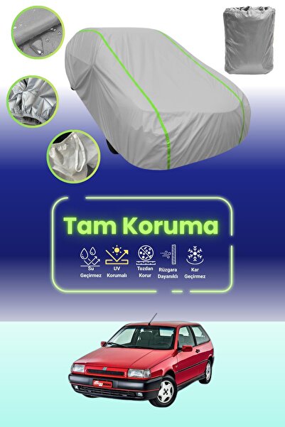 Dokaca Neo غطاء حماية للسيارة من القماش الرمادي النيون قماش مجدّل متوافق مع س...