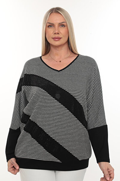 QRUVAZE قماش جاكار ومودال مقاس كبير مع حجر