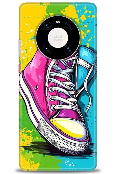 Rulet Aksesuar غطاء متوافق مع هاتف هواوي ميت 40 برو HD مطبوع - غطاء سيليكون م...