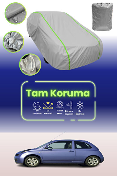 Dokaca Neo غطاء حماية للسيارة باللون الرمادي النيون قماش مجدّل نيسان ميكرا 3 ...