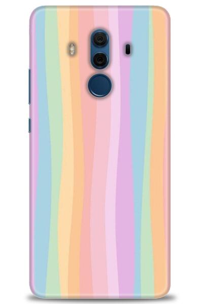 Rulet Aksesuar غطاء متوافق مع هاتف هواوي ميت 10 برو HD مطبوع - غطاء سيليكون م...