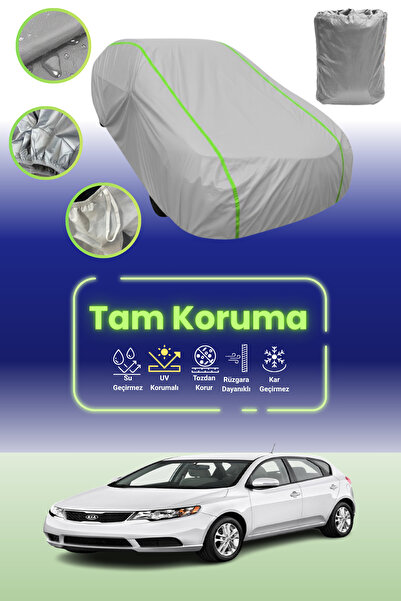 Dokaca Neo غطاء حماية للسيارة باللون الرمادي النيون قماش مجدّل كيا فورتي 5 أب...