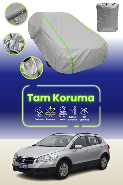Dokaca Neo غطاء حماية للسيارة باللون الرمادي النيون قماش مجدّل Suzuki Sx4 201...