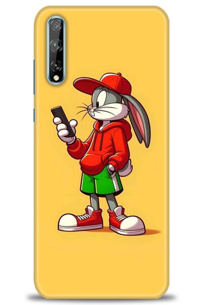 Rulet Aksesuar غطاء مطبوع عالي الدقة متوافق مع هاتف Huawei Y8P - غطاء سيليكون...