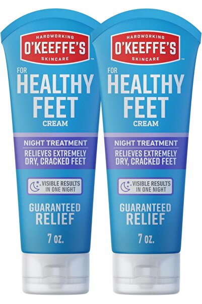 O'Keeffe's for Healthy Feet Night Treatment Foot Cream - 7 oz Tube (2 Pack)