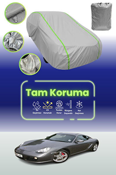 Dokaca Neo غطاء حماية للسيارة باللون الرمادي النيون قماش مجدّل بورش كايمان إس...