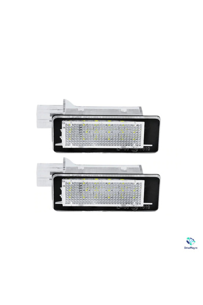 Renault Σετ 2 Φώτων LED Πινακίδας Κυκλοφορίας (Άνω & Κάτω) για Clio