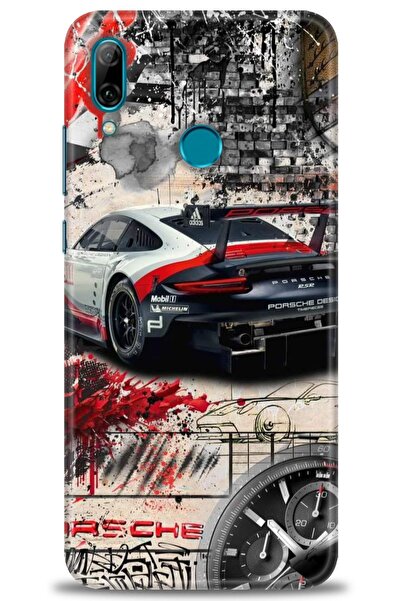 Rulet Aksesuar غطاء متوافق مع هاتف هواوي بي سمارت 2019 HD مطبوع - غطاء سيليكو...