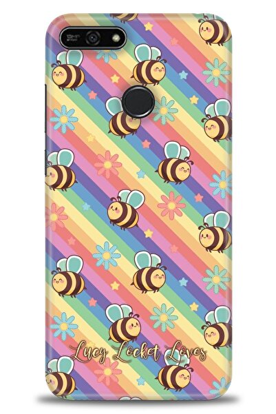 Rulet Aksesuar غطاء متوافق مع هاتف هواوي هونر 7A HD مطبوع - غطاء سيليكون مصمم...