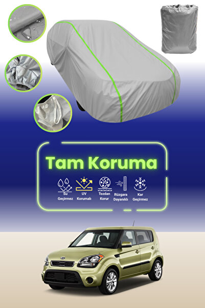 Dokaca Neo غطاء حماية للسيارة من القماش الرمادي اللامع قماش مجدّل متوافق مع س...