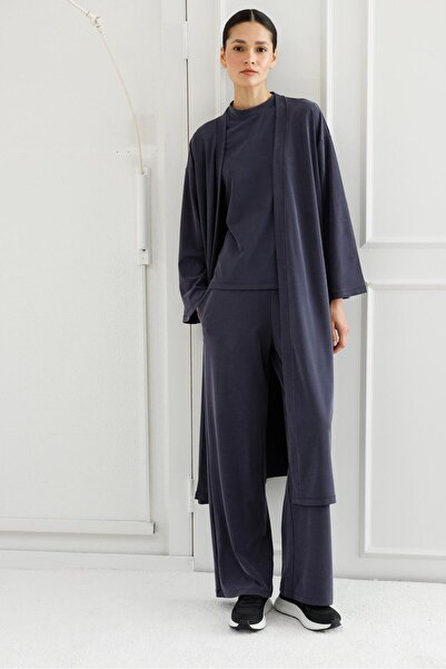 ŞEYMA COŞKUN Kimono takım Antrasit