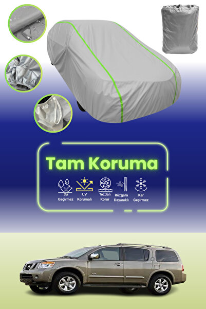 Dokaca Neo غطاء حماية للسيارة باللون الرمادي النيون قماش مجدّل نيسان أرمادا 2...