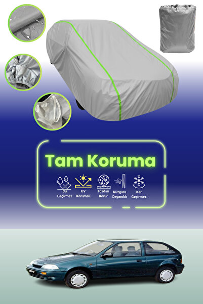 Dokaca Neo غطاء حماية للسيارة باللون الرمادي النيون قماش مجدّل سوزوكي سويفت 3...