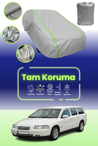 Dokaca Neo غطاء حماية للسيارة باللون الرمادي النيون قماش مجدّل لسيارة فولفو V...