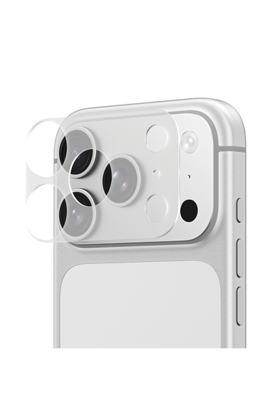 Amazingthing iPhone 17 Pro Compatible Fingerprint Resistant Camera Lens Frame Protector Transparent