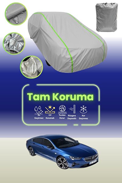 Dokaca Neo غطاء حماية للسيارة من القماش الرمادي اللامع قماش مجدّل متوافق مع أوبل إنسيجنيا جراند سبورت