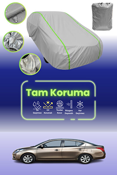 Dokaca Neo غطاء حماية للسيارة باللون الرمادي النيون قماش مجدّل متوافق مع نيسا...