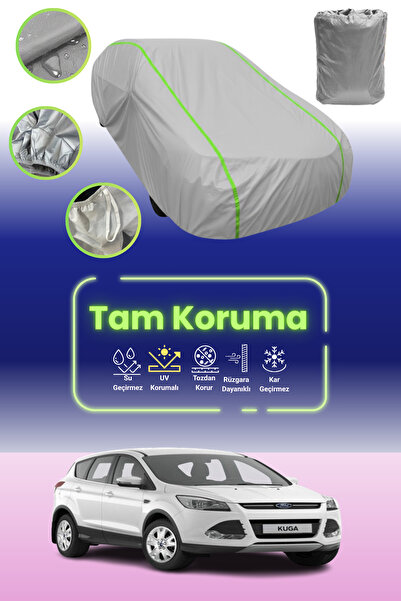 Dokaca Neo غطاء حماية للسيارة باللون الرمادي النيون قماش مجدّل فورد كوجا 2012...