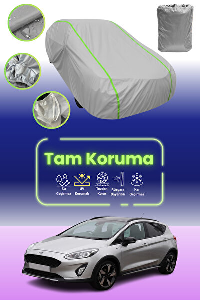 Dokaca Neo غطاء حماية للسيارة من القماش الرمادي النيون قماش مجدّل فورد فييستا...