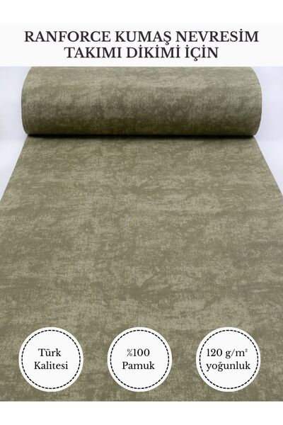 FabricMarket Ranforce Kumaş Nevresim Dikimi İçin – %100 Pamuk, 240 cm × 100 c...