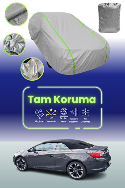 Dokaca Neo غطاء حماية للسيارة باللون الرمادي النيون قماش مجدّل متوافق مع سيارة أوبل كاسكادا 2013 - 2021