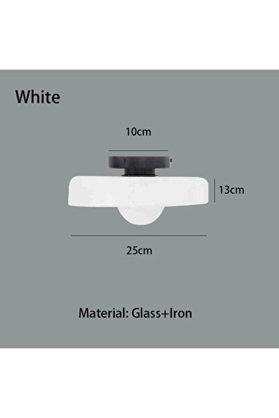 Choice white ModernVintage Glass Ceiling Light Hallway Hallway Balcony Kitche...