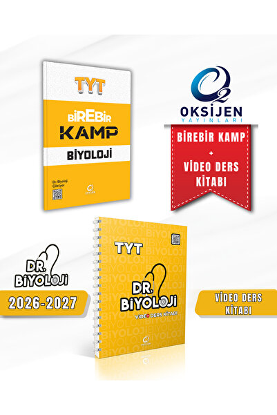 Oksijen Yayınları DR.BİYOLOJİ TYT VİDEO DERS KİTABI&BİREBİR KAMP SETİ