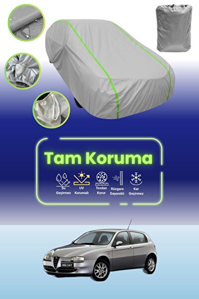 Dokaca Neo غطاء حماية للسيارة باللون الرمادي النيون قماش مجدّل ألفا روميو 147...