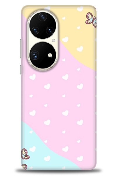 Rulet Aksesuar غطاء متوافق مع هاتف هواوي P50 Pro HD مطبوع + واقي شاشة سيراميك...