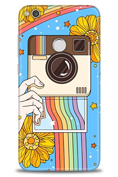 Rulet Aksesuar غطاء متوافق مع هاتف هواوي P9 لايت 2017 HD مطبوع - غطاء سيليكون...