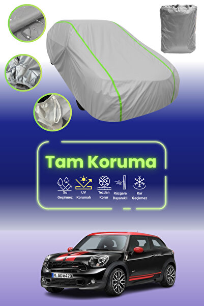 Dokaca Neo غطاء حماية من القماش للسيارة باللون الرمادي النيون قماش مجدّل ميني...