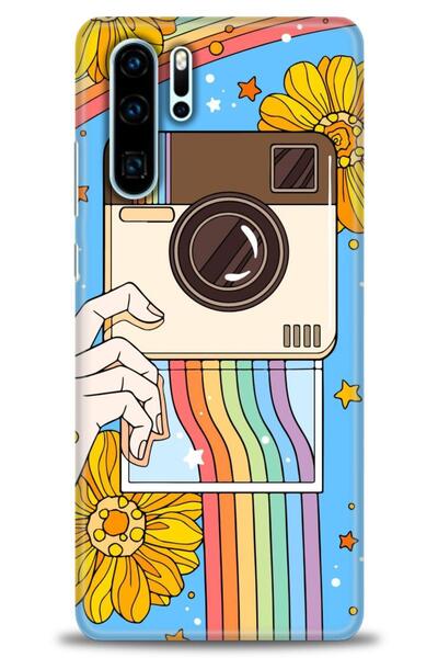 Rulet Aksesuar غطاء متوافق مع هاتف هواوي P30 Pro HD مطبوع - غطاء سيليكون بتصم...